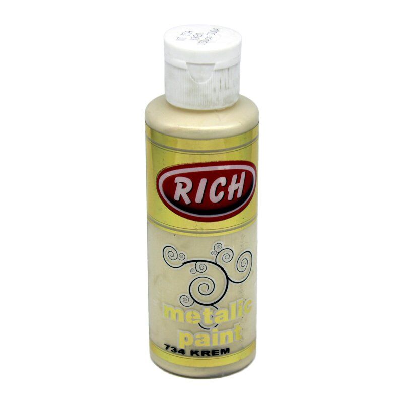 Rich Metalik Akrilik Boya 734-Krem 120 cc
