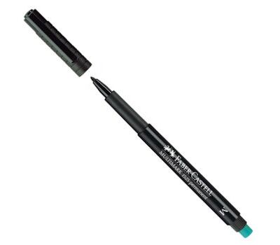 Faber Castell Multimark Permanent Asetat Kalemi 1.0 mm (M) Siyah