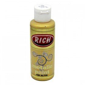 Rich Metalik Akrilik Boya 720-Altın 120 cc