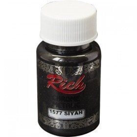 Rich Chrome Metalik Boya 1577-Siyah 50 cc