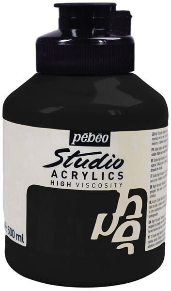 Pebeo Studio Akrilik Boya 500 ml 26 Mars Black
