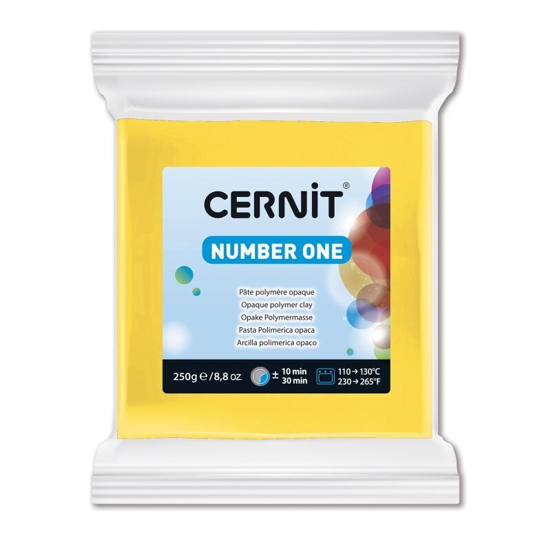Cernit Number One Polimer Kil 250gr 700-Yellow
