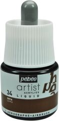 Pebeo Artist Acrylics Liquid Ink Sıvı Akrilik Mürekkep Sepia 45ml