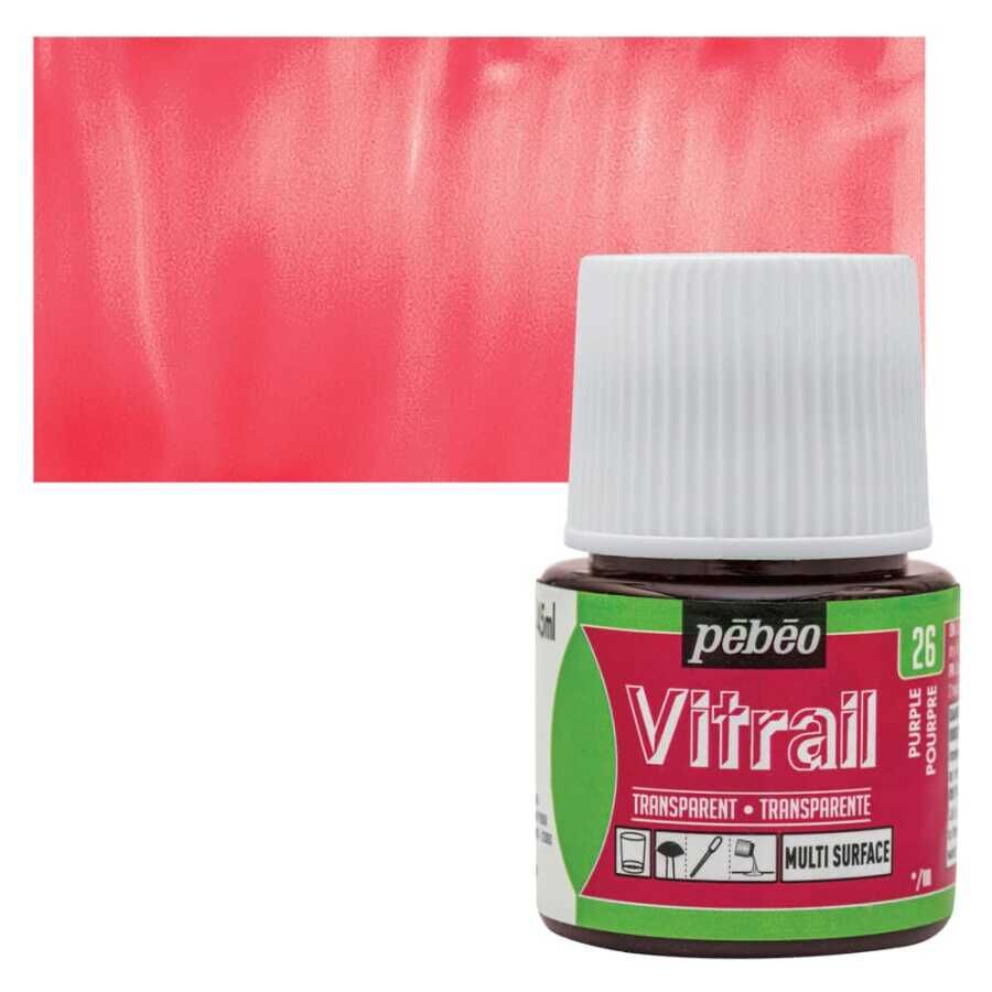 Pebeo Vitrail Cam Boyası 45Ml - 26 Purple