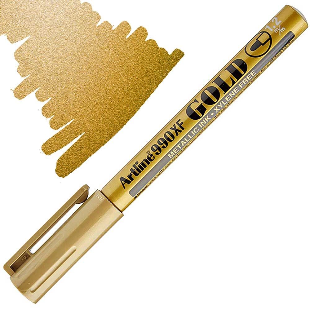 Artline 990XF Gold Metalik Markör 1.2mm Altın