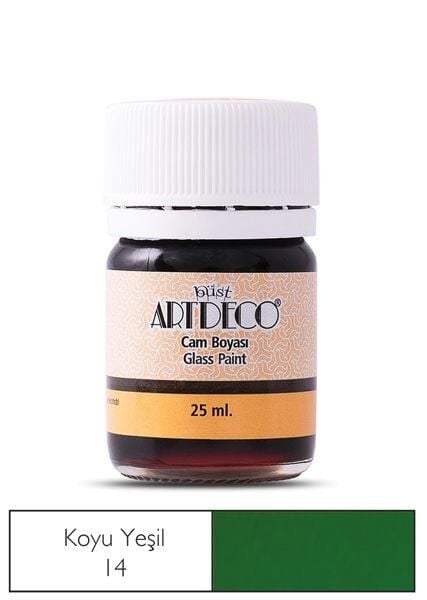 ARTDECO CAM VİTRAY BOYASI 25 ML. 14 KOYU YEŞİL