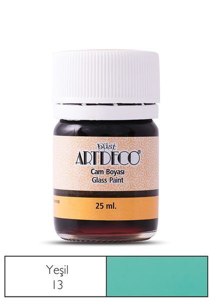 ARTDECO CAM VİTRAY BOYASI 25 ML. 13 YEŞİL