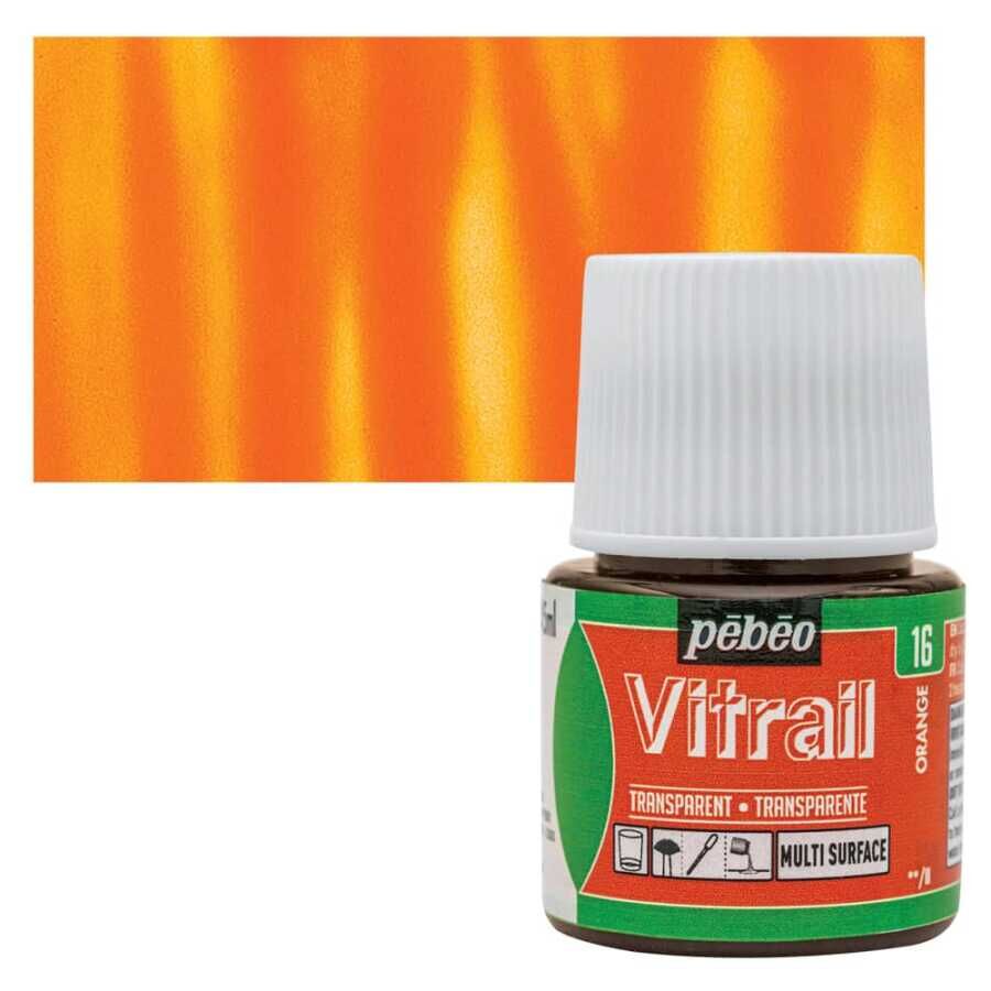 Pebeo Vitrail Cam Boyası 45Ml - 16 Orange