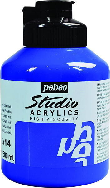 Pebeo Studio Akrilik Boya 500 ml 14 Cobalt Blue Hue