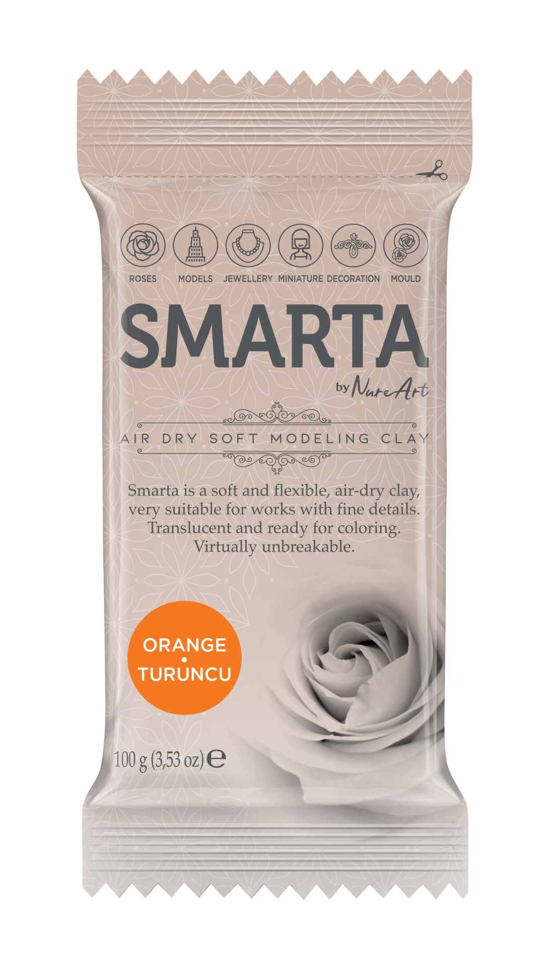 Smarta Kil Hamur Modelleme 100 gr Turuncu