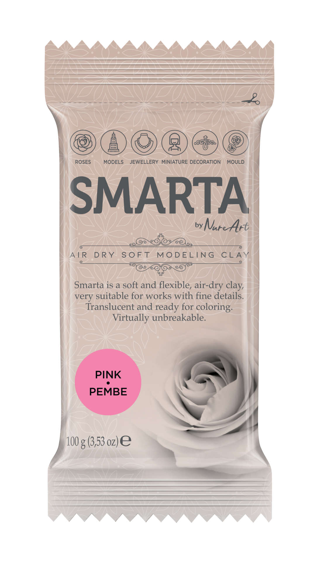 Smarta Kil Hamur Modelleme 100 gr Pembe