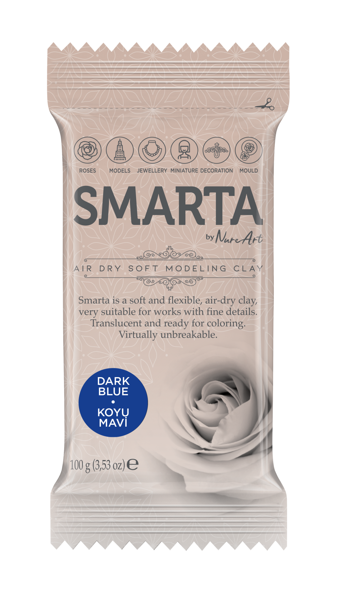 Smarta Kil Hamur Modelleme 100 gr Koyu Mavi
