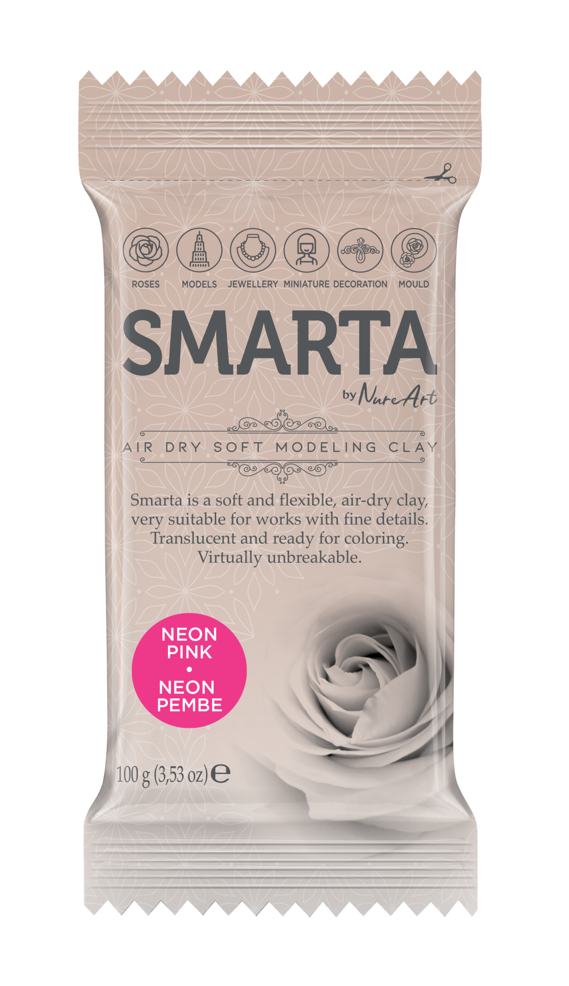 Smarta Kil Hamur Modelleme 100 gr Neon Pembe