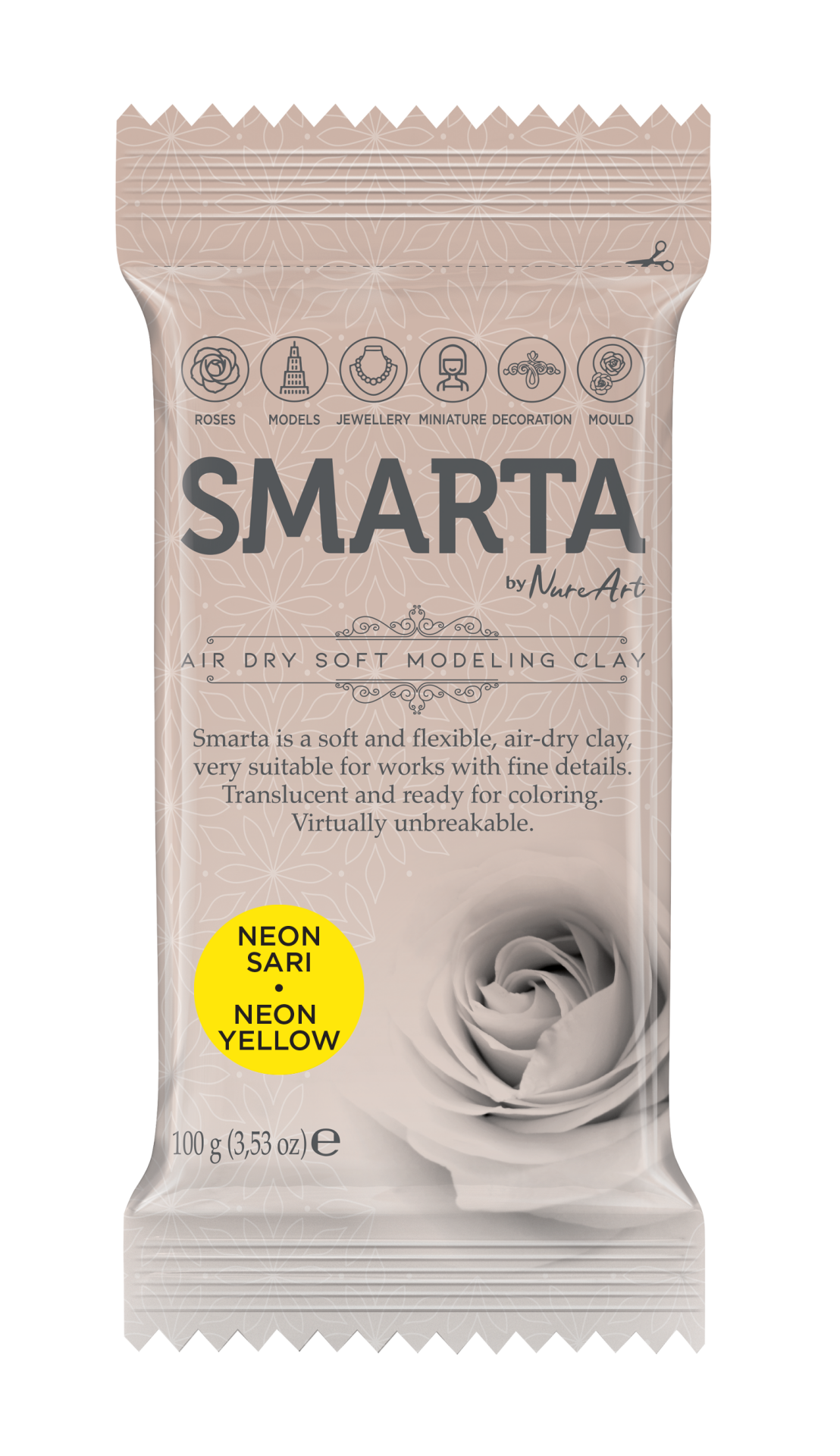Smarta Kil Hamur Modelleme 100 gr Neon Sarı