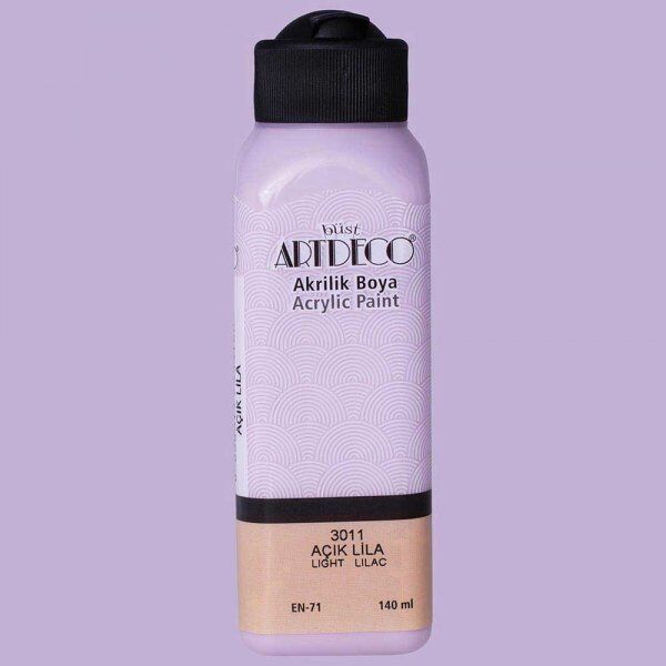 Artdeco Yeni Formül Akrilik Boya 140 ml 3011 Açık Lila
