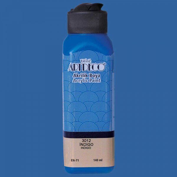 Artdeco Yeni Formül Akrilik Boya 140 ml 3012 İndigo