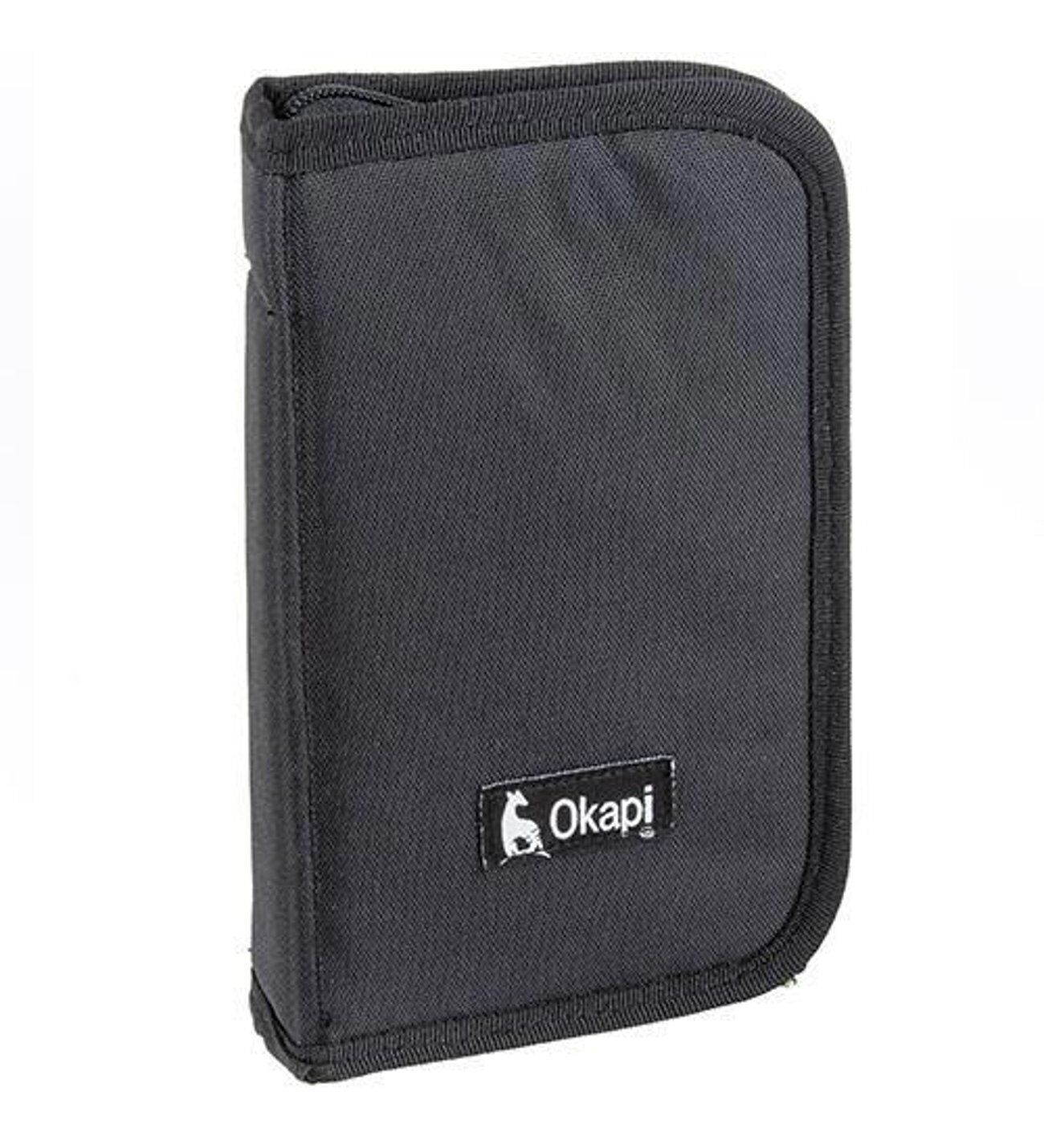 Okapi İçi Bölmeli Ve Lastikli Kalem Çantası Jean Okp-123 Siyah