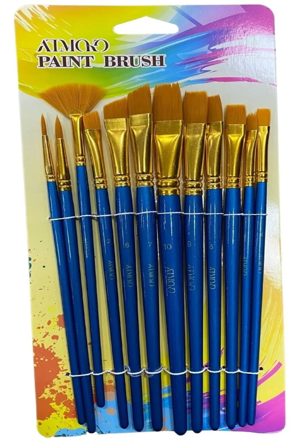 Art Design Sanatsal Sentetik Uçlu Fırça Seti 12li