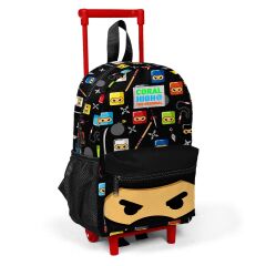 Coral High Minik Yuva Çekçekli Sırt Çantası Ninja Desenli İki Bölmeli 24013
