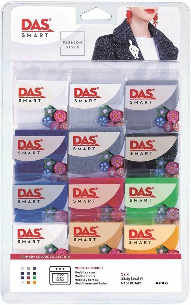 Das Smart Polimer Kil Seti 28 gr x 12 Renk Primary Tonlar