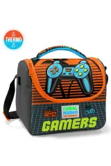Coral High Kids Gri Turuncu Gamer Desenli 3’lü Okul Çanta Seti SET0123746