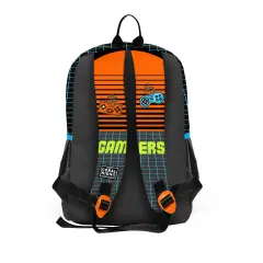 Coral High Kids Gri Turuncu Gamer Desenli 3’lü Okul Çanta Seti SET0123746