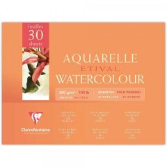 Clairefontaine Etival Cold Pressed 300gr Sulu Boya Blok 30 Sayfa 24x32cm