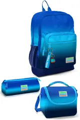 Coral High Kids Lacivert Mavi Renk Geçişli 3’lü Okul Çanta Seti SET0123745