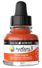 Daler Rowney System 3 Sıvı Akrilik Mürekkep Boya 29.5ml 619 Cadmium Orange Hue