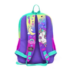 Coral High Kids Lavanta Su Yeşili Unicorn Desenli 3’lü Okul Çanta Seti SET0123729