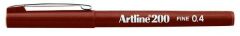 Artline 200 Fineliner 0.4mm İnce Uçlu Yazı ve Çizim Kalemi KAHVERENGİ