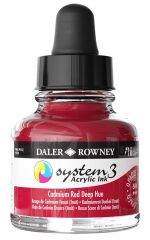 Daler Rowney System 3 Sıvı Akrilik Mürekkep Boya 29.5ml 504 Cadmium Red Deep
