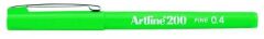 Artline 200 Fineliner 0.4mm İnce Uçlu Yazı ve Çizim Kalemi YEŞİL