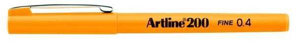 Artline 200 Fineliner 0.4mm İnce Uçlu Yazı ve Çizim Kalemi SARI