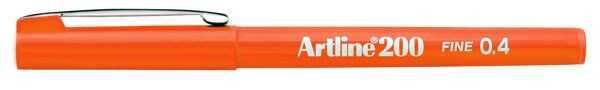 Artline 200 Fineliner 0.4mm İnce Uçlu Yazı ve Çizim Kalemi TURUNCU