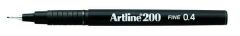 Artline 200 Fineliner 0.4mm İnce Uçlu Yazı ve Çizim Kalemi SİYAH