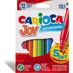 Carioca Joy Süper Yıkanabilir Keçeli Boya Kalemi 12'li