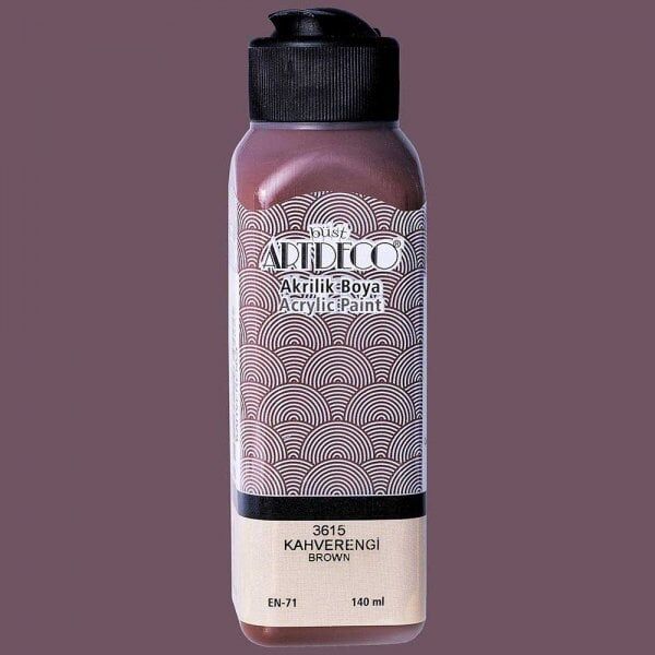 Artdeco Yeni Formül Akrilik Boya 140 ml 3615 Kahverengi