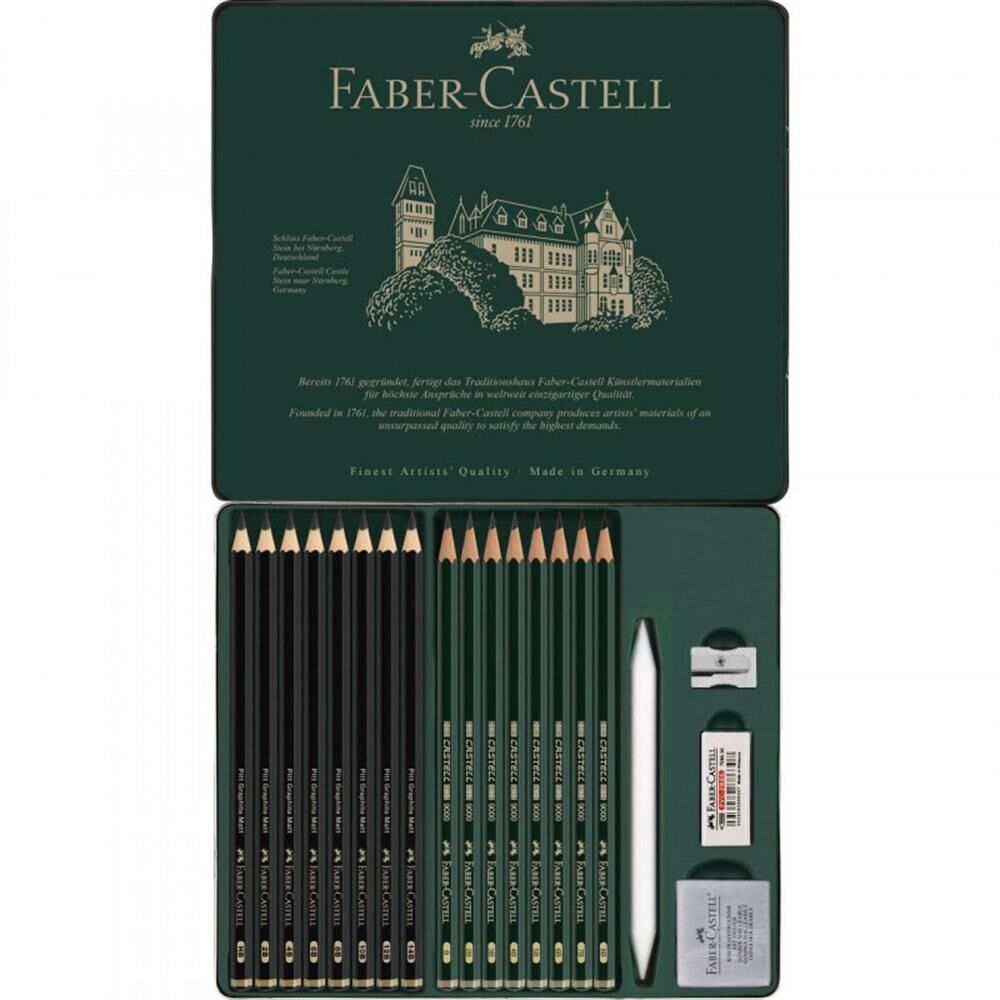 Faber Castell Pitt Graphite Matt Dereceli Kalem Seti 20'li