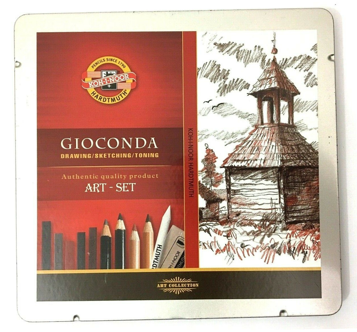 Koh-i Noor Sketching Eskiz Çizim Seti 8899 Metal Kutu 24lü