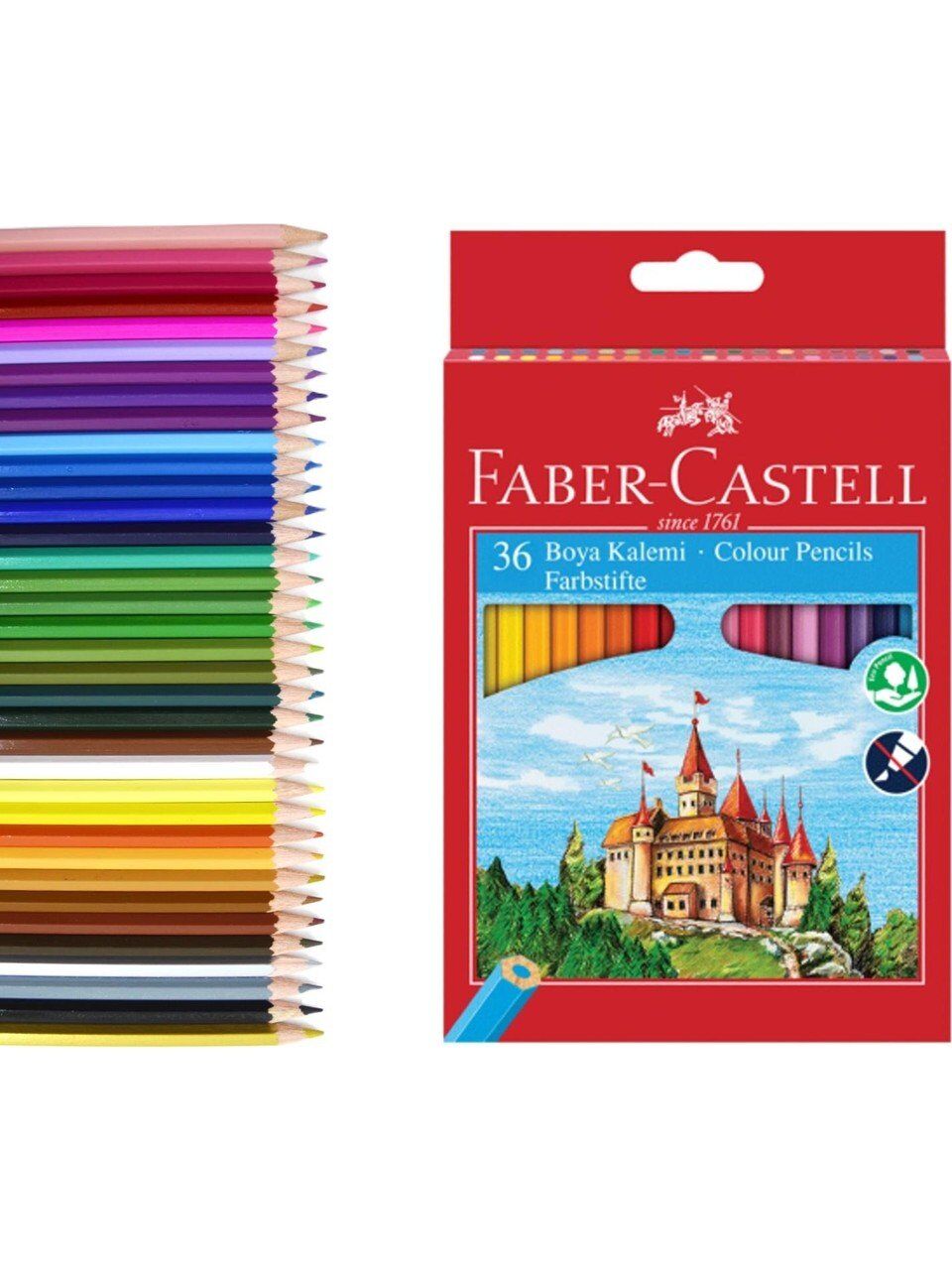 Faber-Castell Karton Kutu Boya Kalemi 36 Renk