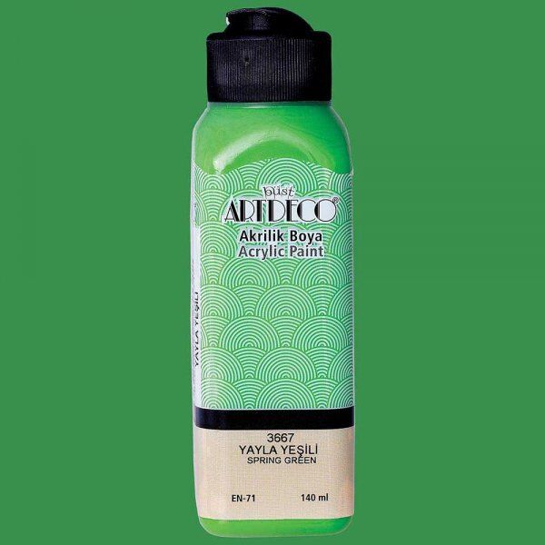 Artdeco Yeni Formül Akrilik Boya 140 ml 3667 Yayla Yeşili