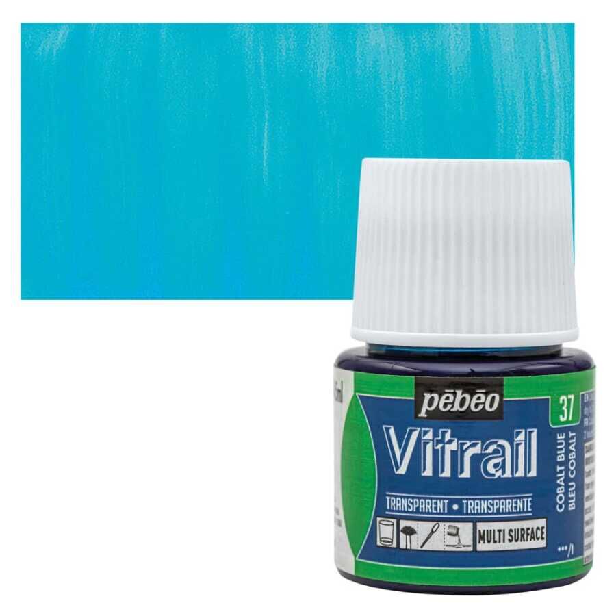 Pebeo Vitrail Cam Boyası 45Ml - 37 Cobalt Blue