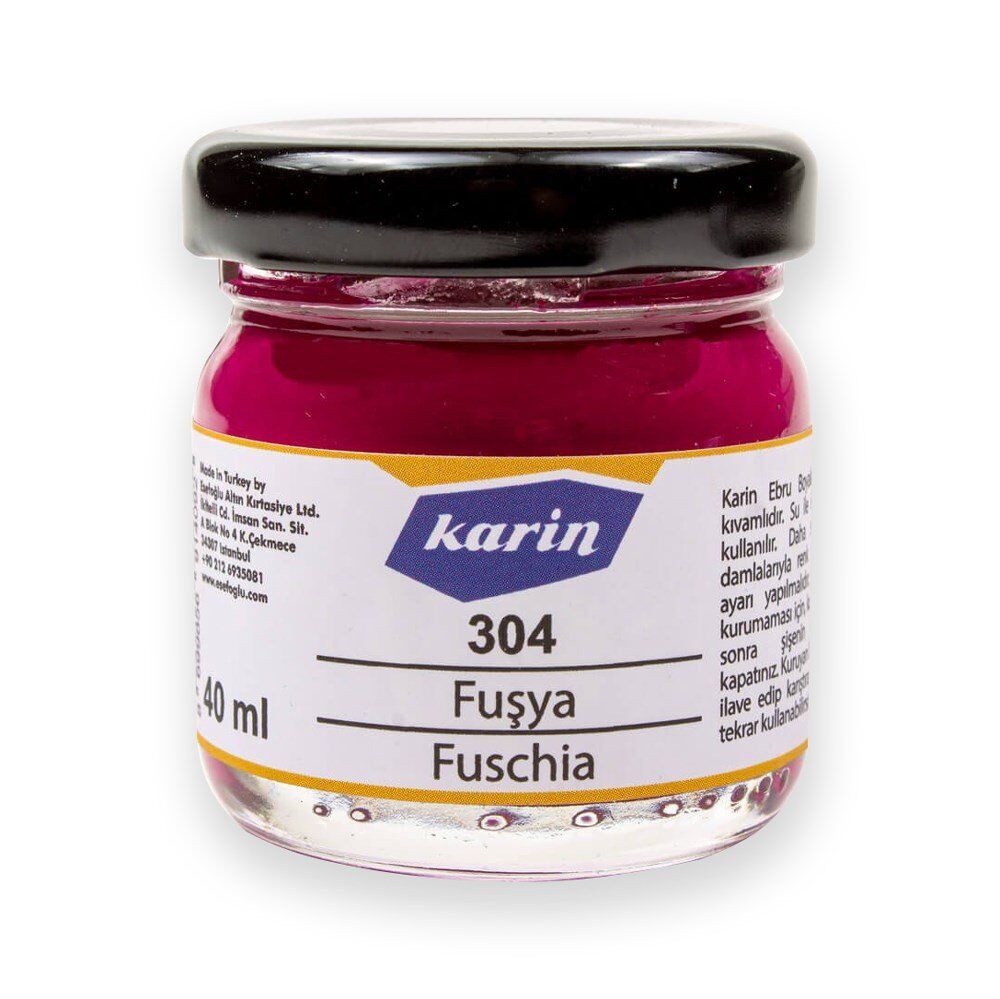 Karin Ebru Boyası 304 Fuşya 40 ml