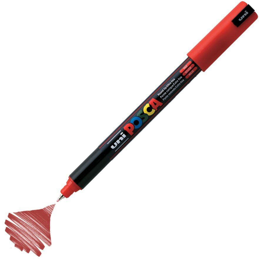 Uni Posca PC-1MR Boyama Markörü 0.7 mm KIRMIZI