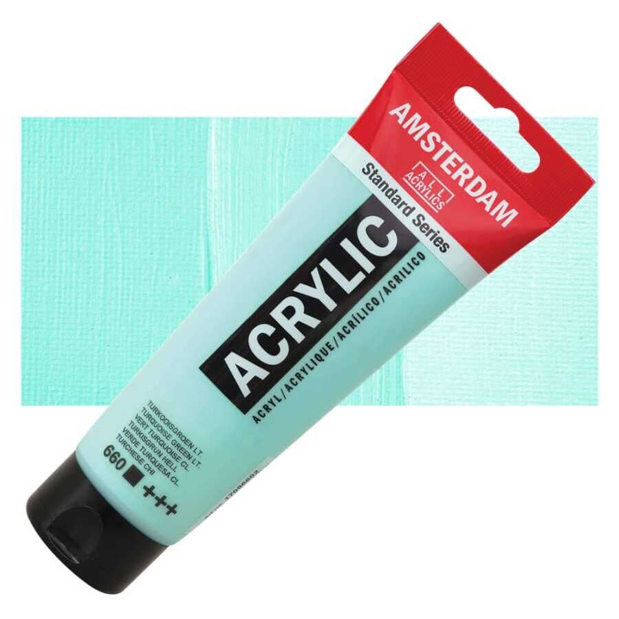 TALENS AMSTERDAM AKRİLİK BOYA 120 ML. 660 Turquoise Green Light