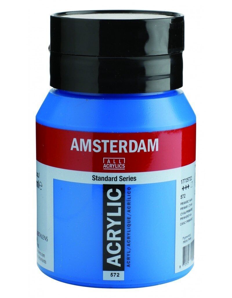 Talens Amsterdam Akrilik Boya 500ml 572 Primary Cyan