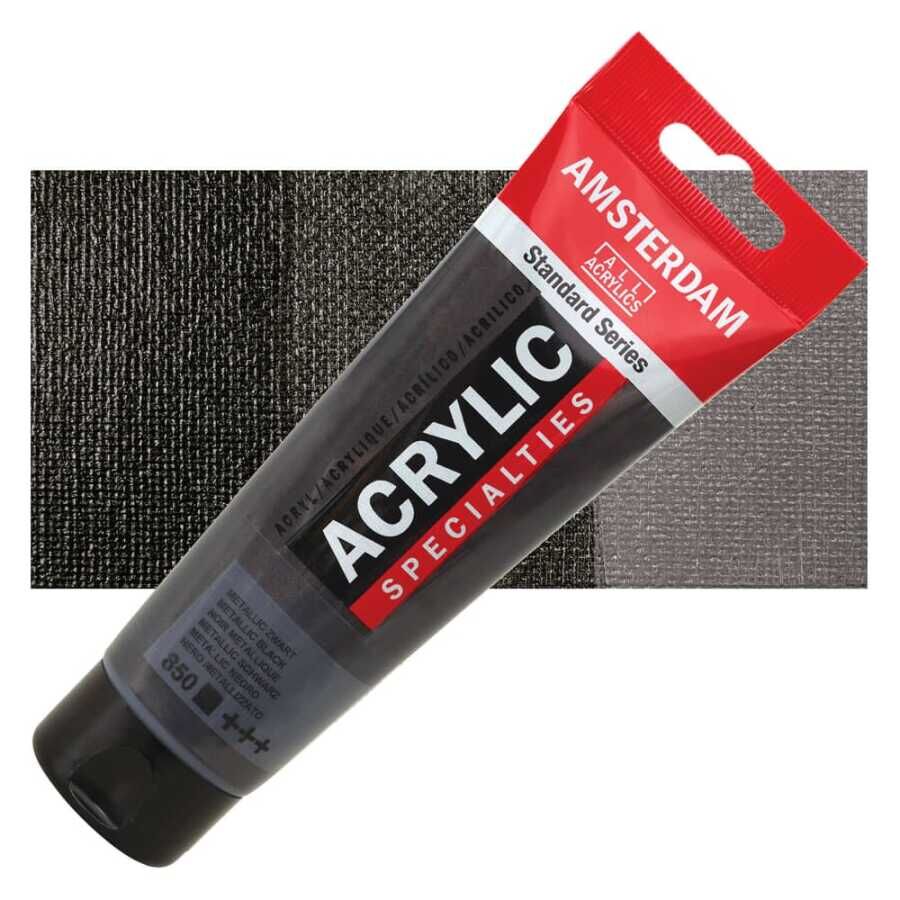 TALENS AMSTERDAM AKRİLİK BOYA 120 ML. 850 Metallic Black