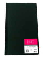 Lutart Sketchbook Sert Kapak Siyah 100 gr. A3 100 Sayfa