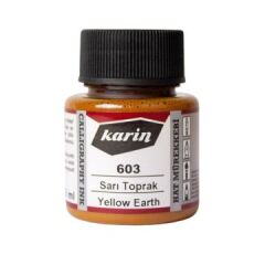 Karin Hat ve Kaligrafi Mürekkebi 603 Sarı Toprak 45 ml